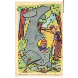 CAR-ACIP3-0174-HUMOUR - L'aérodrome - C'est de l'autre coté de la route