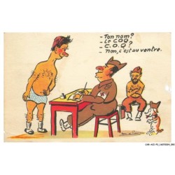 CAR-ACIP3-0193-HUMOUR - Ton nom - Le coq - Non c'est au ventre