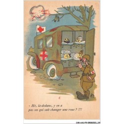 CAR-AAUP9-0663 - HUMOUR - Hé - La-dedans - Y en a  pas un qui sait changer une roue