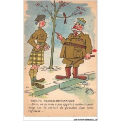 CAR-AAUP9-0661 - HUMOUR - TROUPE FRANCO-BRITANNIQUE - Alors - On ne vous a appris a mettre le petit doigt