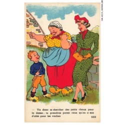 CAR-ACIP1-0041-HUMOUR - Va donc m'chercher des petits choux pour la dame