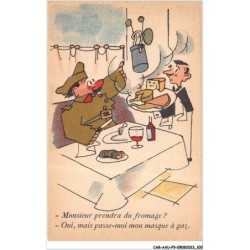 CAR-AAUP9-0656 - HUMOUR - Monsieur prendra du fromage - Oui - Mais passe moi mon masque a gaz