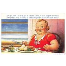 CAR-ACIP2-0096-HUMOUR - Ne pas avoir a se lever pas de vaisselle a faire et avoir ses pieds a l'aise