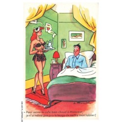 CAR-ACIP1-0066-HUMOUR - Pour servir le café bien chaud a monsieur