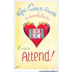 CAR-AAPP10-0859 - HUMOUR - Mon coeur s'ouvre à deux battants - Il vous attend