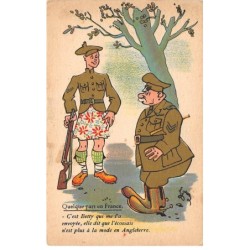 Humour - N°88727 - Collection Comique Militaire 153 - Quelque part en France. C'est Betty .... en Angleterre