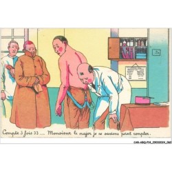 CAR-ABQP14-1001-HUMOUR - Compte 3 fois 33 - Monsieur le major je ne savions poit compter