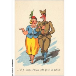 CAR-ABQP14-1026-HUMOUR - L'ai je assez attendue cette perme de détente