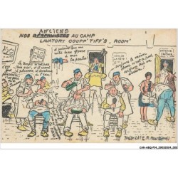 CAR-ABQP14-0972-HUMOUR - Nos anciens au camp