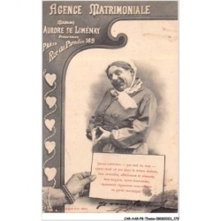 CAR-AARP8-0676 - THEME - HUMOUR - AGENCE MATRIMONIALE - JEUNE CUISINIERE