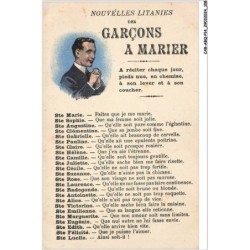 CAR-ABQP14-1025-HUMOUR - Nouvelles litannies des garçons a marier