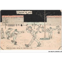 CAR-ABQP14-1045-HUMOUR - Scène militaires - L'excercice du salut