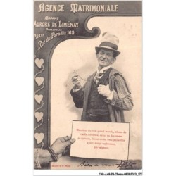 CAR-AARP8-0675 - THEME - HUMOUR - AGENCE MATRIMONIALE - MONSIEUR DU VRAI GRAND MONDE