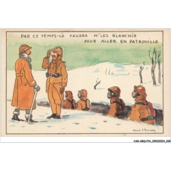 CAR-ABQP14-0980-HUMOUR - Par ce temps là - Faudra m'les blanchir pour aller en patrouille