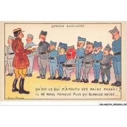 CAR-ABQP14-0976-HUMOUR - Service auxiliaire - Qu'es-ce qui m'a foutu des nains pareils