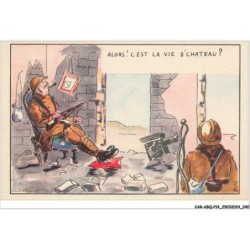 CAR-ABQP14-0991-HUMOUR - Alors c'est pas la vie d'chateau