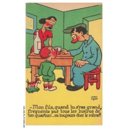 CAR-ADRP8-0400-HUMOUR - Mon fils - Quand tu seras grand - Fréquente pas tous les bistros