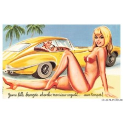CAR-ADRP8-0403-HUMOUR - Jeune fille bronzée cherche monsieur argenté - Aux tempes