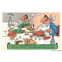CAR-ADRP6-0293-HUMOUR - Le createur en condamnat l'homme a manger pour vivre