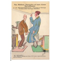 CAR-ADRP6-0288-HUMOUR - A la mécanothérapie - Tapotage et massage du dos et des membres inférieurs
