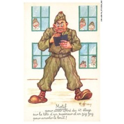 CAR-ADRP6-0298-HUMOUR - Motif - Pour avoir uriné du 4e étage sur la tete d'un supérieur