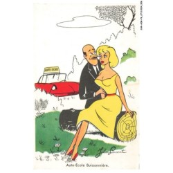 CAR-ADRP6-0271-HUMOUR - Auto école buissonnière