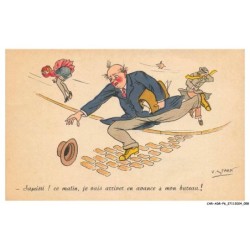 CAR-ADRP6-0297-HUMOUR - Sapristi ce matin je vais arriver en avance a mon bureau