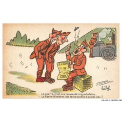 CAR-ACIP2-0127-HUMOUR - La guerre c'est une oeuvre de longue haleine - La tienne d'haleine tue les mouches a quinze pas